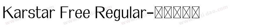 Karstar Free Regular字体转换